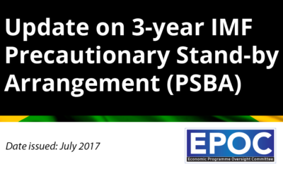 July 2017: Update on 3-year IMF Precautionary Stand-by Arrangement (PSBA)