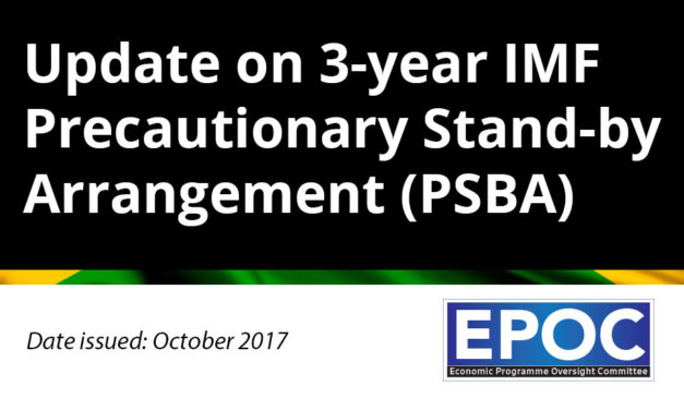 October 2017: Update on 3-year IMF Precautionary Stand-by Arrangement (PSBA)