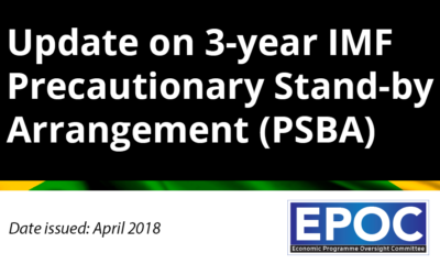 April 2018: Update on 3-year IMF Precautionary Stand-by Arrangement (PSBA)